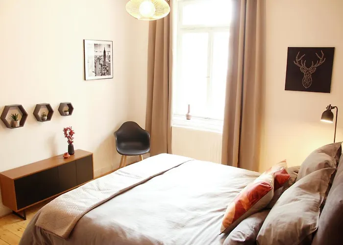 Zentrales Newyork-designapartment Mit 2 Betten Nahe Messe L Flughafen Duisburg